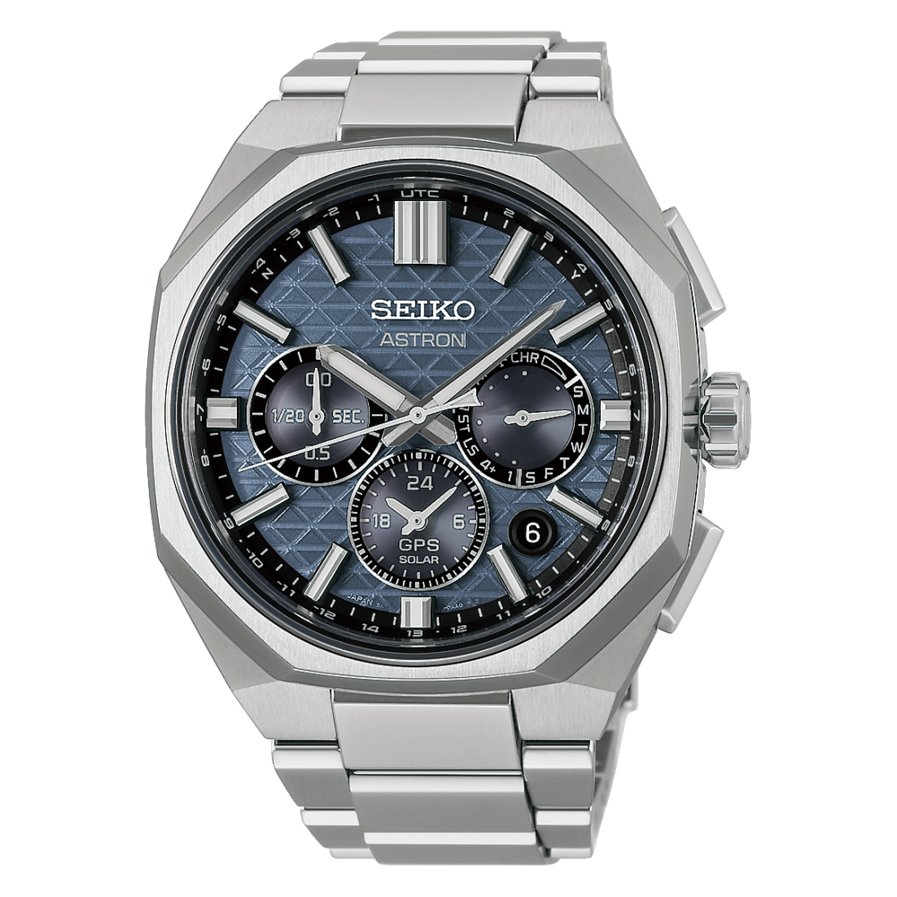 SEIKO Astron  GPS Solar Dual Time Chronograph HAB001J1