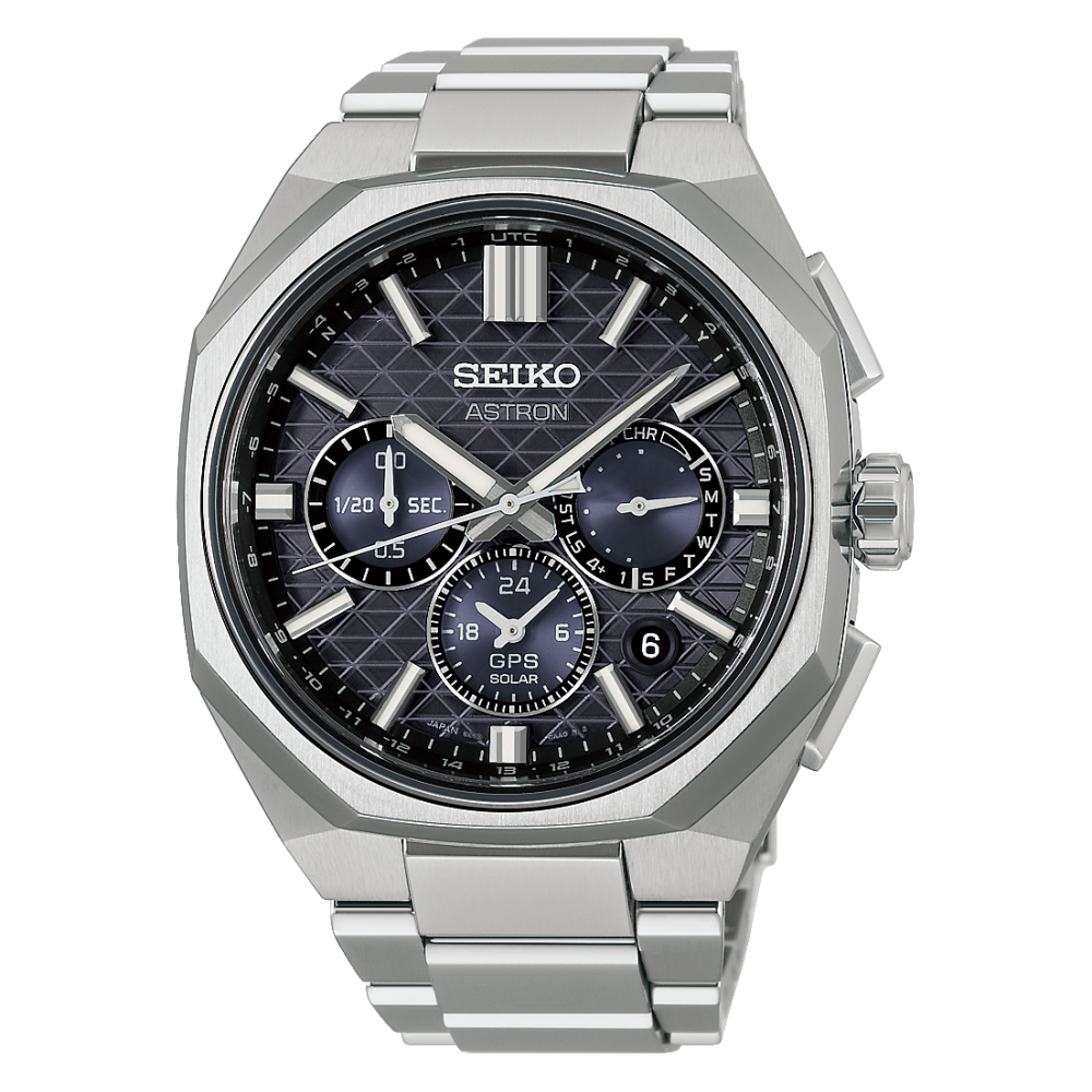 SEIKO Astron  GPS Solar Dual Time Chronograph HAB002J1