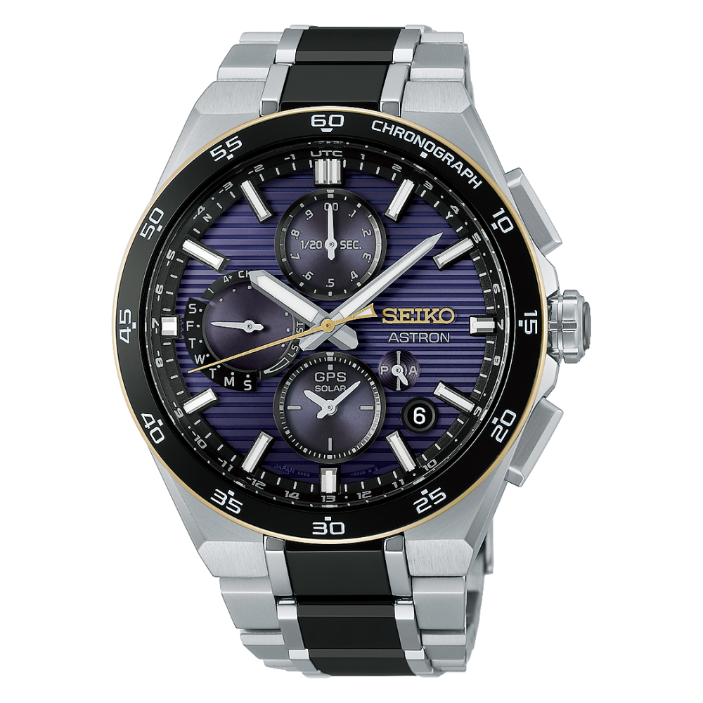 SEIKO 145th Anniversary  Astron GPS Solar Dual Time Chronograph Limited Edition HAB011J1